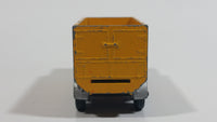 Vintage Lesney Matchbox Series Tipper Container Truck No. 47 Silver Grey and Yellow Die Cast Toy Car Construction Semi Hauling Vehicle Made in England