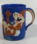 Nestle Quik Laughing Quik Bunny Blue Plastic Hot Chocolate Coffee Mug Cup