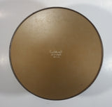 Vintage Guildcraft New York Embossed Brass Metal Tin Round Circular Container