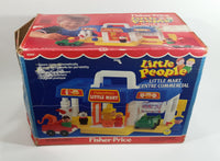 Vintage Fisher Price Little People Little Mart Commercial Centre Plastic Toy Building with Box - No Accessories