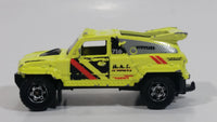 2010 Matchbox Mountain Adventure Ridge Raider Fluorescent Yellow Die Cast Toy Car Vehicle