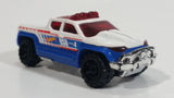 2017 Hot Wheels HW Rescue Off-Duty Truck White and Blue Die Cast Toy Car Vehicle