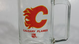 NHL Ice Hockey Calgary Flames NHL Hockey Team 5 1/2" Tall Glass Beer Mug Sports Collectible