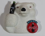 1995 Always Coca-Cola Coke Soda Pop Polar Bear Holding Bottle 3D Fridge Magnet Beverage Collectible