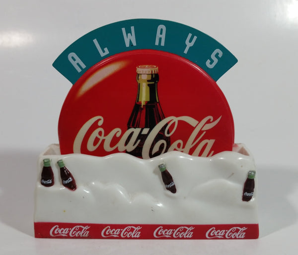 1998 Always Coca-Cola Coke Soda Pop Classic Bottles in Snow 3D Fridge Magnet Beverage Collectible