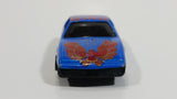 Vintage Yatming Pontiac Trans-Am Firebird Blue Black Bird No. 803 Die Cast Toy Car Vehicle