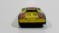 Unknown Maker Lamborghini #8 Pale Yellow Die Cast Toy Exotic Car Vehicle