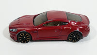 2012 Hot Wheels Faster Than Ever '12 Aston Martin DBS Dark Red Maroon Die Cast Toy Car Vehicle
