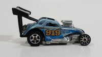 2006 Hot Wheels Fiat 500c Metalflake Sky Blue Die Cast Toy Race Car Vehicle