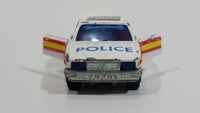 Majorette Jaguar XJ6 White No. 293 Police Cops 1/65 Scale Die Cast Toy Car Emergency Vehicle with Opening Doors