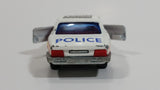Majorette Jaguar XJ6 White No. 293 Police Cops 1/65 Scale Die Cast Toy Car Emergency Vehicle with Opening Doors