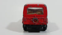 Vintage Jeep CJ-7 Red Die Cast Toy Car Vehicle with Opening Doors