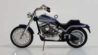 2005 Hallmark Harley Davidson Motor Cycle Dark Blue Die Cast Christmas Ornament Vehicle
