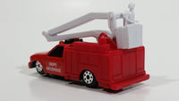 Maisto Fire Truck "Dept Incendie" Red Die Cast Toy Bucket Rescue Emergency Vehicle