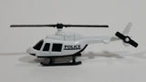 Maisto Police Cops White Helicopter Die Cast Toy Aircraft Vehicle