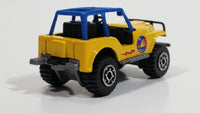 1999 Matchbox Wilderness Road Trip Jeep 4x4 Yellow Die Cast Toy Car Vehicle