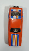 1999 Johnny Lightning NHRA Funny Car Legends Ford Mustang Lew Arrington Orange Die Cast Toy Car Vehicle with Lift Up Body