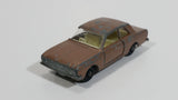 Vintage 1968 Lesney Matchbox Series No. 25 Ford Cortina Brown Die Cast Toy Car Vehicle with Opening Doors