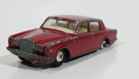 Vintage Lesney Products Matchbox Rolls Royce Silver Shadow Red No. 24 Die Cast Toy Car Vehicle with Opening Trunk