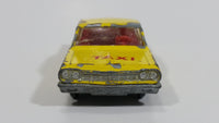 Vintage 1965 Lesney Matchbox Series Chevrolet Impala Taxi Cab No. 20 Yellow Die Cast Toy Car Vehicle