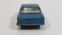 Vintage 1968 Lesney Matchbox Series Mercedes 300 SE Blue Die Cast Toy Car Vehicle with Opening Doors and Trunk