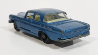 Vintage 1968 Lesney Matchbox Series Mercedes 300 SE Blue Die Cast Toy Car Vehicle with Opening Doors and Trunk