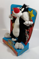 1994 Tyco Warner Bros. Looney Tunes Sylvester The Cat 10" Tall Plush Stuffed Animal Cartoon Character Still in box