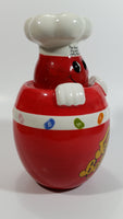 2006 Mr. Jelly Belly "The Original Gourmet Jelly Bean" Red Ceramic Candy Jar