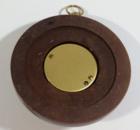 Vintage 4" Diameter Wooden Cased Weather Barometer Made in Germany