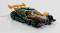 2006 Hot Wheels Crazy Crocs Buzz Off Silver Grey Die Cast Toy Car Vehicle Green 5 DOT