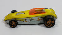 2007 Hot Wheels All Stars Shredded Yellow Die Cast Toy Race Car Vehicle