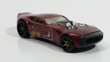 2007 Hot Wheels Nitro Door Slammer Aston Martin Burgundy Die Cast Toy Race Car Vehicle