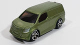 Rare MotorMax Sage Green Mini Van 6143-6 Die Cast Toy Car Vehicle
