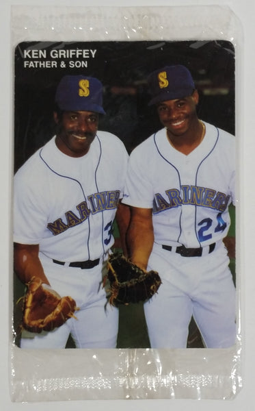 1991 Mother's Cookies MLB Baseball Ken Griffey Jr. and Ken Griffey Sr. Sports Trading Card - Mint - Sealed Never Opened