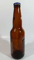 Labatt Blue Pilsner NHL Ice Hockey Stanley Cup Champions Chicago Blackhawks 8 3/4" Tall Amber Glass Beer Bottle
