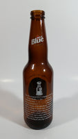 Labatt Blue Pilsner NHL Ice Hockey Stanley Cup Champions Chicago Blackhawks 8 3/4" Tall Amber Glass Beer Bottle