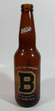 Labatt Blue Pilsner NHL Ice Hockey Stanley Cup Champions Boston Bruins 8 3/4" Tall Amber Glass Beer Bottle