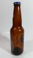 Labatt Blue Pilsner NHL Ice Hockey Stanley Cup Champions Chicago Blackhawks 8 3/4" Tall Amber Glass Beer Bottle with Cap