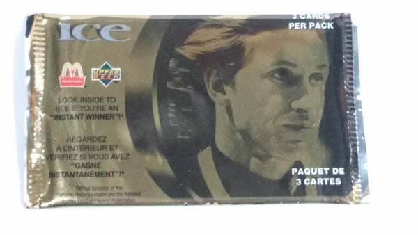 1998 Upper Deck ICE McDonald's 3 Pack of NHL Hockey Trading Cards - Never Opened - Still Sealed - Wayne Gretzky Graphic