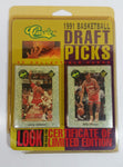 Classic Premiere Edition NBA 1991 Basketball Draft Picks 50 Card Pack with Numbered Certficate of Limited Edition - Damage to the corners of Packages