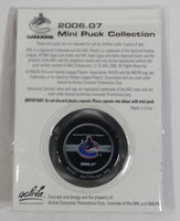 2006 - 07 The Province Time Colonist NHL Ice Hockey Mini Puck Collection Vancouver Canucks Alexandre Burrows New sealed in Package