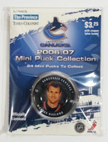 2006 - 07 The Province Time Colonist NHL Ice Hockey Mini Puck Collection Vancouver Canucks Markus Naslund New sealed in Package