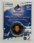 2006 - 07 The Province Time Colonist NHL Ice Hockey Mini Puck Collection Vancouver Canucks Head Coach Alain Vigneault New sealed in Package
