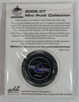 2006 - 07 The Province Time Colonist NHL Ice Hockey Mini Puck Collection Vancouver Canucks Henrik Sedin New sealed in Package