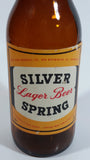 Vintage Lucky Lager Breweries SSB Silver Spring Lager Beer 9" Tall Amber Glass Beer Bottle