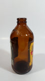 Bundaberg Ginger Beer Brewed Soft Drink 6" Tall 375mL Embossed Lettering Amber Glass Beer Bottle