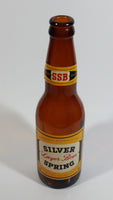 Vintage Lucky Lager Breweries SSB Silver Spring Lager Beer 9" Tall Amber Glass Beer Bottle