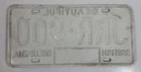 Early 1980s Beautiful British Columbia Blue with White Letters Vehicle License Plate JRR 900