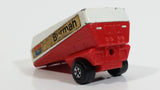 Vintage 1973 Lesney Matchbox Superfast Freeway Gas Tanker No. 63 Burmah Red and White Die Cast Toy Car Semi Trailer Fuel Hauler Vehicle