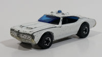 1977 Hot Wheels Olds 442 Police Cruiser White Die Cast Toy Car Vehicle BW Hong Kong